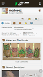 Mobile Screenshot of modweez.deviantart.com