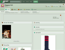 Tablet Screenshot of cheery1121.deviantart.com