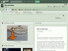 Tablet Screenshot of nic-animator.deviantart.com