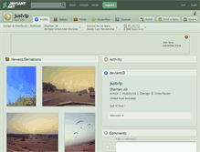 Tablet Screenshot of justvip.deviantart.com