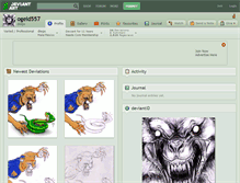 Tablet Screenshot of ogeid557.deviantart.com