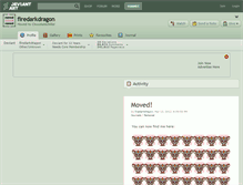 Tablet Screenshot of firedarkdragon.deviantart.com