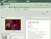 Tablet Screenshot of dragonlands.deviantart.com