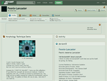 Tablet Screenshot of feonix-lancaster.deviantart.com