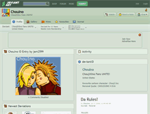Tablet Screenshot of chouino.deviantart.com