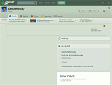 Tablet Screenshot of garnetmelody.deviantart.com