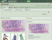 Tablet Screenshot of kurzstoff.deviantart.com