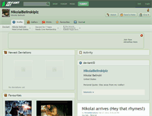 Tablet Screenshot of nikolaibelinskiplz.deviantart.com