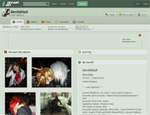 Tablet Screenshot of devilskissx.deviantart.com