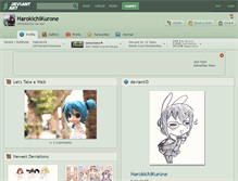Tablet Screenshot of harokichikurone.deviantart.com