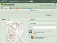 Tablet Screenshot of hardcore-introvert.deviantart.com