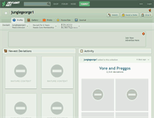 Tablet Screenshot of junglegeorge1.deviantart.com