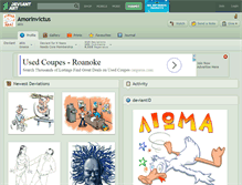 Tablet Screenshot of amorinvictus.deviantart.com