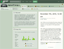 Tablet Screenshot of digitalartdesign.deviantart.com