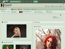 Tablet Screenshot of fennix483.deviantart.com