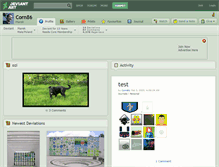 Tablet Screenshot of corn86.deviantart.com
