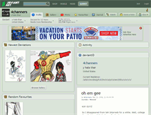 Tablet Screenshot of 4channers.deviantart.com
