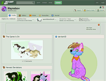 Tablet Screenshot of iraynebow.deviantart.com