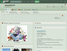 Tablet Screenshot of amaranthe333.deviantart.com