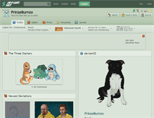 Tablet Screenshot of prinzeburnzo.deviantart.com