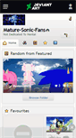 Mobile Screenshot of mature-sonic-fans.deviantart.com