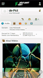 Mobile Screenshot of de-pict.deviantart.com