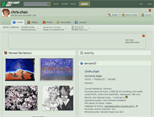 Tablet Screenshot of chris-chan.deviantart.com