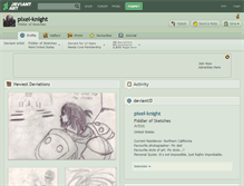 Tablet Screenshot of pixel-knight.deviantart.com