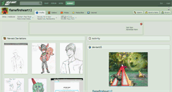 Desktop Screenshot of flamefireheart12.deviantart.com