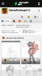 Mobile Screenshot of flamefireheart12.deviantart.com