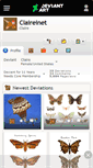 Mobile Screenshot of claireinet.deviantart.com