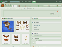 Tablet Screenshot of claireinet.deviantart.com