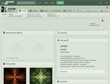 Tablet Screenshot of juleigh.deviantart.com