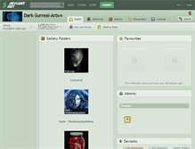 Tablet Screenshot of dark-surreal-arts.deviantart.com