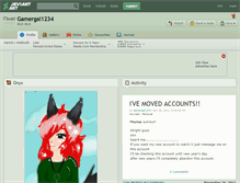 Tablet Screenshot of gamergal1234.deviantart.com