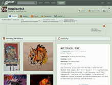 Tablet Screenshot of megadave666.deviantart.com