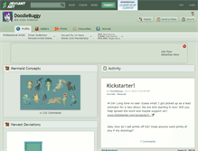 Tablet Screenshot of doodlebuggy.deviantart.com