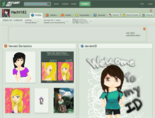 Tablet Screenshot of hachi182.deviantart.com