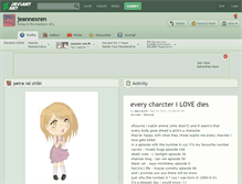 Tablet Screenshot of jeannexren.deviantart.com