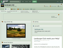 Tablet Screenshot of landscape-club.deviantart.com