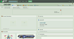 Desktop Screenshot of markwright.deviantart.com