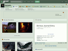 Tablet Screenshot of nemesix.deviantart.com