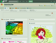 Tablet Screenshot of hotpinkflamingo.deviantart.com