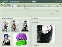 Tablet Screenshot of exi-mrty.deviantart.com