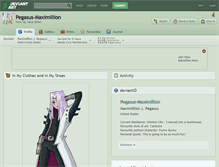 Tablet Screenshot of pegasus-maximillion.deviantart.com