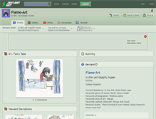 Tablet Screenshot of flame-art.deviantart.com