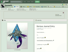 Tablet Screenshot of jhonste92.deviantart.com
