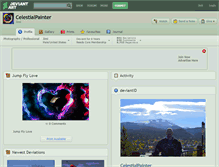 Tablet Screenshot of celestialpainter.deviantart.com