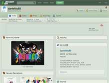 Tablet Screenshot of danieltty88.deviantart.com