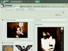Tablet Screenshot of pinkfinger.deviantart.com